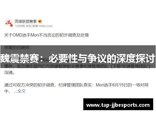 魏震禁赛:必要性与争议的深度探讨 魏震禁赛:必要性与争议的深度探讨